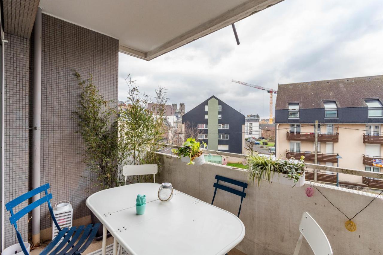 Rosa, Confortable 2 Chambres Avec Parking Dans Le Centre Rennes Luaran gambar