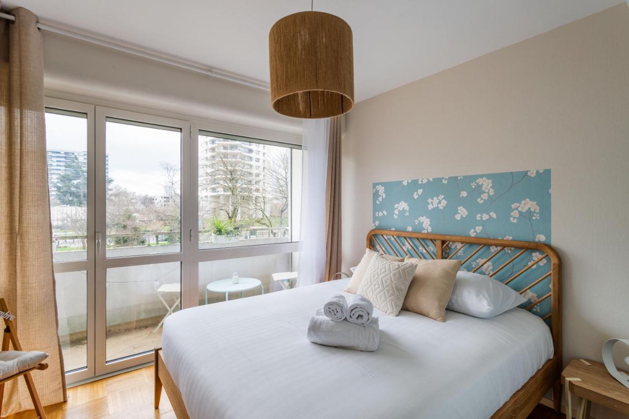 Rosa, Confortable 2 Chambres Avec Parking Dans Le Centre Rennes Luaran gambar