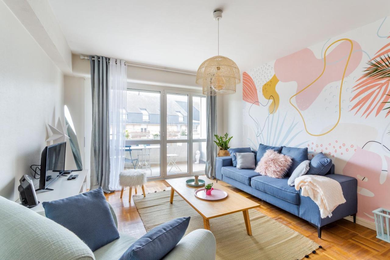 Rosa, Confortable 2 Chambres Avec Parking Dans Le Centre Rennes Luaran gambar